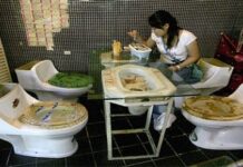 অন্যরকম রেস্টুরেন্ট টয়লেট রেস্টুরেন্ট